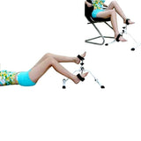 Portable Low Joint impact Fitness Rehabilitation Pedal Cycle Exerciser with variable Resistance for Leg and Arm Exercises, White